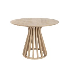 DINING TABLE EL MANGO WOOD NATURAL 110 - DINING TABLES